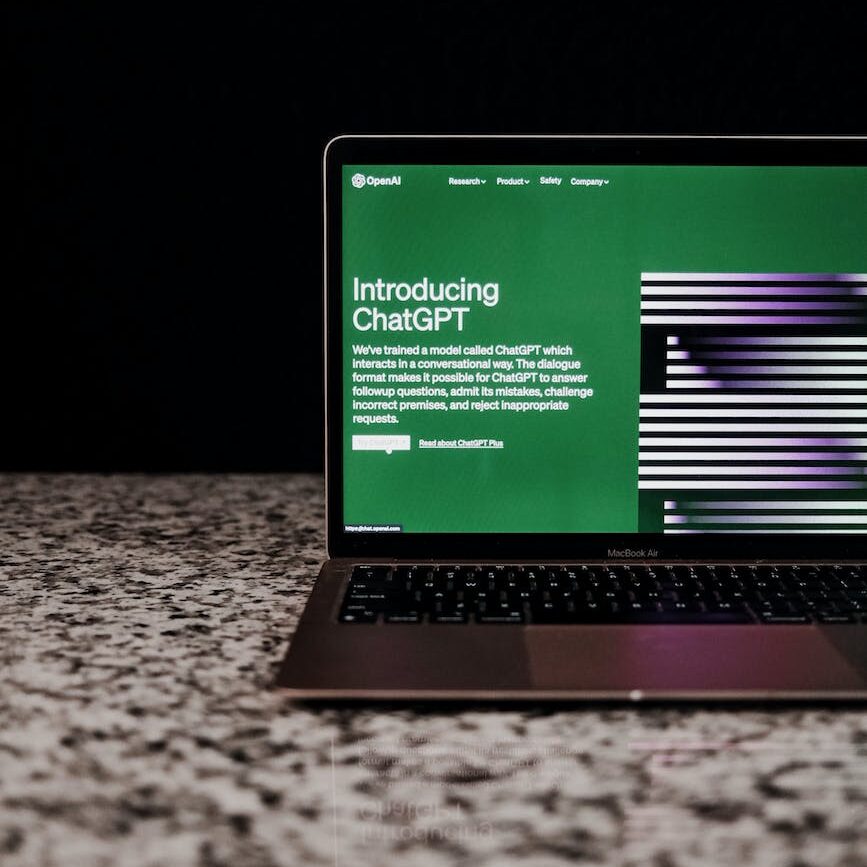 Understanding how to use ChatGPT, intro computer screen.