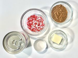 Ingredients for Valentine’s Day Chocolate Balls.