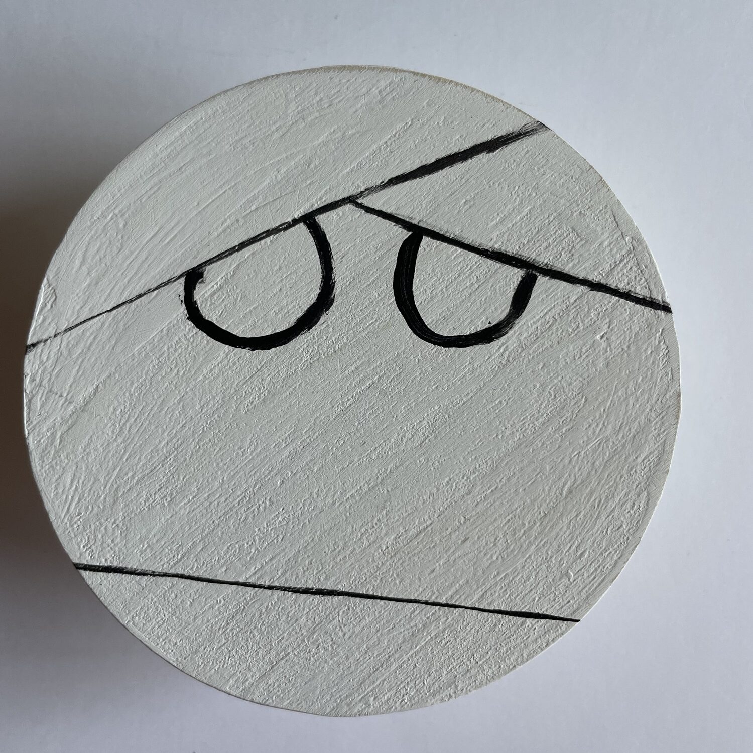 A picture adding to eyes to the three lines. 