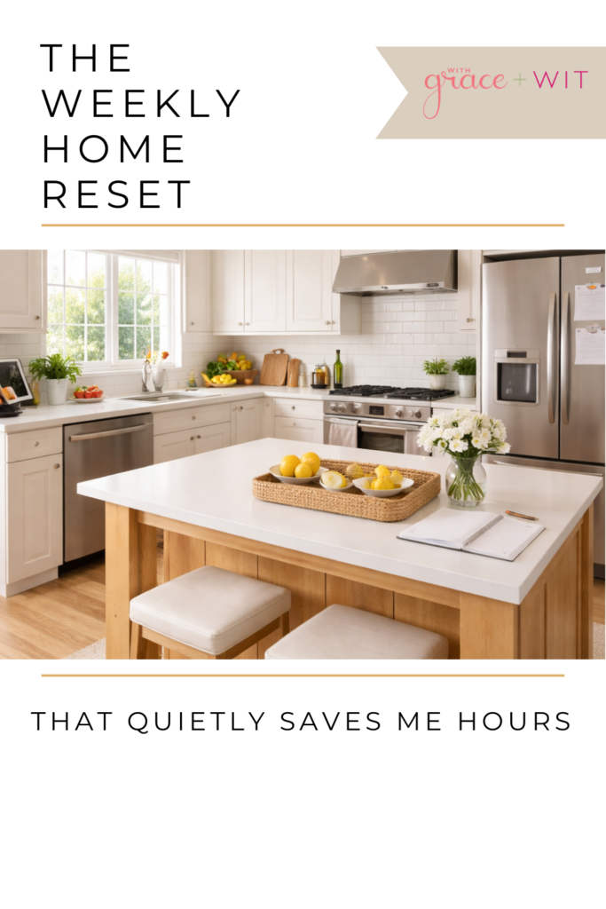 A kitchen that used the weekly home reset